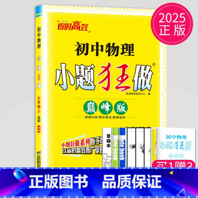 物理 九年级上 [正版]2025初中物理小题狂做巅峰版九年级上册物理九上苏科版SK苏教版中学教辅江苏9年级上物理同步训练