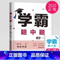 数学 七年级下册 人教版 七年级/初中一年级 [正版]2024学霸题中题七年级上册下册数学英语苏科版译林版苏教版初一下学