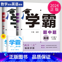 数学英语 七年级下册 江苏专用(除南通) 七年级/初中一年级 [正版]2024学霸题中题七年级上册下册数学英语苏科版译林