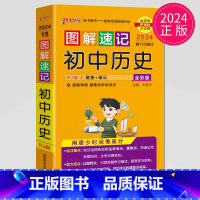历史 初中通用 [正版]全新图书 2024绿卡图书pass图解速记初中语文数学英语物理化学生物政治历史地理任选 全彩版