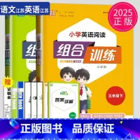 小学三年级 [正版]2025小学语文英语阅读组合训练三年级下册通用版小学3年级下语文英语任务型阅读理解完形填空短文填空同