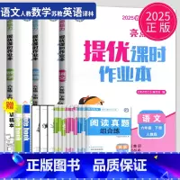 语数英 3本套装 江苏专用 小学六年级 [正版]2025亮点给力提优课时作业本六年级下册语文英语数学六下全套人教版苏教版
