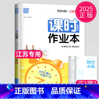 化学 九年级上 人教版 江苏专用 九年级/初中三年级 [正版]2025春课时作业本九年级上下册数学人教版通城学典中学教辅