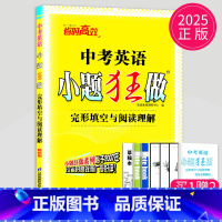 英语 全国通用 中考英语 单项填空与完形填空 [正版]2025版恩波教育 小题狂做提优版中考英语 完形填空与阅读理解 九