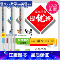 语数英3本套装 江苏专用 小学五年级 [正版]2025亮点给力提优班多维互动空间五年级下册语文数学英语五下全套人教版RJ