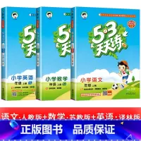 3本:[江苏专用]语文 人教版+数学 苏教版+英语 译林版 四年级下 [正版]浙江适用 53天天练人教版小学一二三四五六