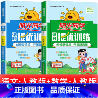 2本:语文+数学 人教版 一年级下 [正版]2025提优训练课时优化作业一二三四五六年级下册上册语文人教数学苏教北师大英