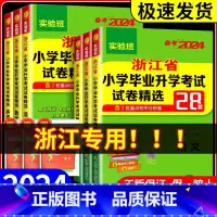 小学毕业升学考试 语文[浙江版] 小学通用 [正版]2024实验班浙江省小学毕业升学考试试卷精选28套语文数学英语人教版