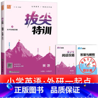 单本[外研版(一起)]英语 四年级下 [正版]2025春拔尖特训英语外研版一年级起点英语练习册外研社小学一二三四五六年级