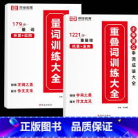 叠词+量词[训练大全] 小学通用 [正版]全6册小学生词语积累大全训练人教版小学语文一年级二年级拼音专项手册成语量词重叠