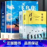 飞鸟集+新月集+等你在清华北大[4册] [正版]飞鸟集泰戈尔诗选双语全2册 飞鸟集+新月集英汉对照双语版 生如夏花泰戈尔