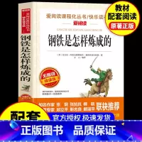 [配套人教版]钢铁是怎样练成的 [正版]骆驼祥子和钢铁是怎样炼成的原著完整版七年级必读名著老舍初一下册课外书初中课外阅读