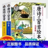 唐诗+宋词 三百首绘本 [正版]有声伴读唐诗三百首幼儿早教儿童绘本小学生唐诗300首全集注音版宋词成语故事古诗书诗集幼儿