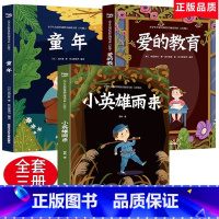 [6上]童年+爱的教育+小英雄雨来 [正版]爱丽丝梦游奇境汤姆索亚历险记鲁滨孙漂流记尼尔斯骑鹅旅行记原著六年级下册小学生