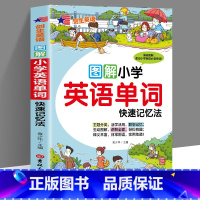 图解小学英语单词 小学通用 [正版]漫画图解小学英语单词快速记忆法3-6年级适用 小学生英语单词记背神器手册书籍三四五六