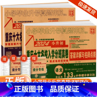 [语文+数学]入学分班真劵[全2册] 小学升初中 [正版]2024新重庆小升初真题卷重点十大名校招生真卷语文数学人教版小