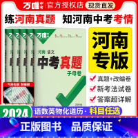 化学 河南省 [正版]2024河南专版中考真题试卷真题子母卷语文数学英语物理化学政治历史道法历年真题模拟试卷子全套装九年