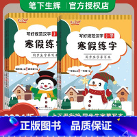 寒假练字 同步生字摹写本 六年级下 [正版]2024春笔下生辉写好规范汉字小学语文字帖寒假练字同步生字摹写本一二三四五六