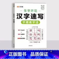 汉字速写 小学通用 [正版]2024新生字开花汉字速记小学生语文1-6年级认识汉字偏旁部首结构思维导图快速记汉字识字练习