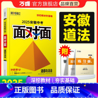 道德与法治 安徽省 [正版]2025安徽道德与法治面对面初三总复习全套资料七八九年级初三政治模拟题训练历年中真题卷辅导书