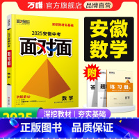 数学 安徽省 [正版]2025安徽数学面对面初三总复习全套资料七八九年级初三数学模拟题训练历年中真题卷辅导书资料万维教育
