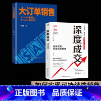 [全2册]大订单销售+深度成交 [正版]大订单销售 拿下小客户靠做人 大客户靠方法 销售软技巧销售底层逻辑实现爆发式增长