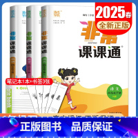 25春四年级下册语数英3本套装江苏专用 小学通用 [正版]2025春非常课课通一二三四五六年级上册下册语文数学英语人教版