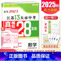 [正版]备考2025江苏13大市中考真题数学 真题模拟+分类28套卷 江苏 内附答案详解详析24年度中考真题数学真题精选