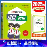 一年级下册语文江苏专用 一年级下 [正版]2025春小学语文英语阅读组合训练一二三四五六年级上下册江苏123456年级阅