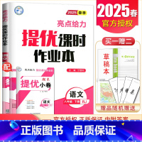 八年级下册语文人教版 八年级/初中二年级 [正版]2025亮点给力提优课时作业本八年级下册上册语文数学英语物理人教苏科译