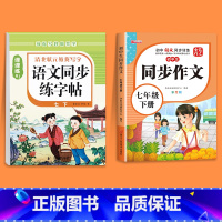 [七下]语文同步字帖+同步作文 七年级/初中一年级 [正版]2025版七年级语文字帖下册上册同步人教版初中生八九初一钢笔
