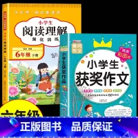 [六下 2册]阅读理解+获奖作文 小学六年级 [正版]2025新版六年级下册阅读理解强化训练上册小学生每日一练训练题 六