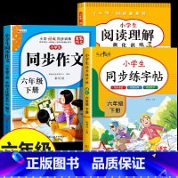 [六下 3册]阅读理解+同步作文+同步练字帖 小学六年级 [正版]2025新版六年级下册阅读理解强化训练上册小学生每日一