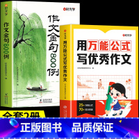 [2册]万能公式+作文金句800例 [正版] 用公式写作文 小学生作文书大全一二三四五六年级小学初中语文满分精选高分作文