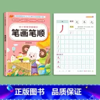 笔画笔顺描红[送2铅笔+2握笔器] [正版]儿童笔画笔顺练字帖描红本幼儿园偏旁部首字帖练字入门幼小衔接