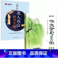 [2册]作文金句800例+名人名言 小学通用 [正版]作文金句800例 同步作文金句八百例超级作文本学生阅读课外书籍