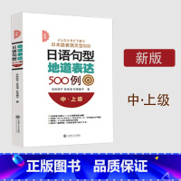 [正版]新版日语句型地道表达500例(中上级)红蓝宝书1000词蓝宝书n1到n5新标准日本语日语零基础入门口语大全语法专