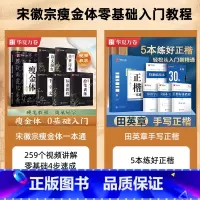 10册[硬笔教程升级版]瘦金体一本通+正楷一本通(赠练字笔) [正版]字帖 宋徽宗瘦金体字帖硬笔教程一本通全套5本瘦金体