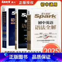 3本套装[语法全解+语法全练+词汇真题版] 初中通用 [正版]初中必考考点2025新版星火英语初中英语语法全解初中英语语