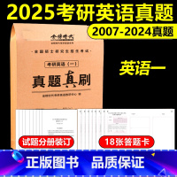真题真刷考研英语一[2007-2024] [正版]武忠祥 刘晓艳金榜2025考研英语一英语二真题真刷2007-2024年