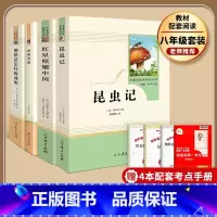 [八年级全套4本]昆虫记+红星+钢铁+经典常谈(赠4本考点手册) 初中通用 [正版]易蓓红星照耀中国和昆虫记原著人民教育