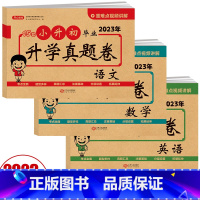 语文+数学+英语⭐[全三册] 小学升初中 [正版]2024版开心小升初试卷真题卷模拟测试卷语文数学英语人教版小学毕业升学