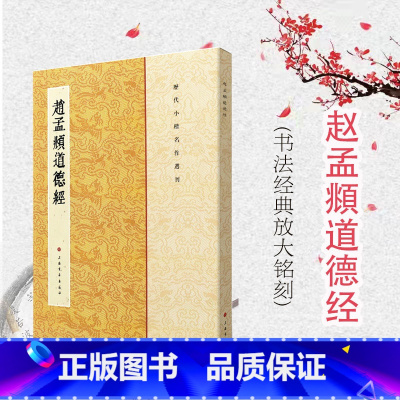 [正版]赵孟頫道德经 历代小楷名作选刊 楷书法帖书法作品集 毛笔字帖 繁体旁注 上海书画出版社