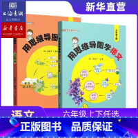 用思维导图学语文:六年级 上下2册 小学通用 [正版]用思维导图学语文 一年级二年级三年级四年级五年级六年级上下册 教辅