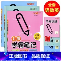 小学上海学霸笔记.语文+数学 +英语 [正版] 上海学霸笔记 小学语文+小学数学 +小学英语 全3册 基础知识大全漫