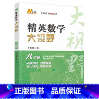 数学 八年级/初中二年级 [正版]2024新版 精英数学大视野八年级上册下册通用黄东坡著初中8年级数学竞赛专项培优解题思