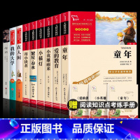 [全9本]六上必读+高尔基三部曲+冰心三部曲 [正版]爱的教育小英雄雨来童年书籍六年级上册必课外书高尔基原著完整版6年级