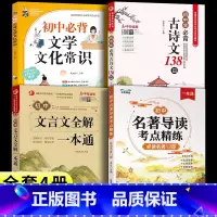 [全4册]名著导读考点精炼+文言文+古诗文+文学常识 初中通用 [正版]2024版初中名著导读考点精练阅读名著导读与考点