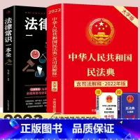 [正版]全2册 中华人民共和国民法典2024年 版法律常识一本全 司法解释法律书籍全套大字 注释2024婚姻法刑法 法