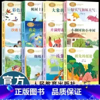 [二年级下]全套12册(人教版) [正版]4册金波四季美文精读课程春天卷夏秋冬四季的变化雨点儿阳光树和喜鹊沙滩上的童话故